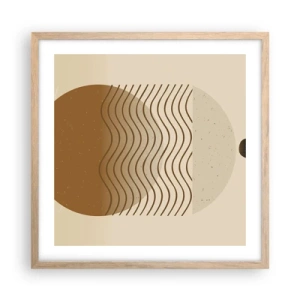 Plakat w ramie jasny dąb - O pochodzeniu figur geometrycznych - 50x50 cm