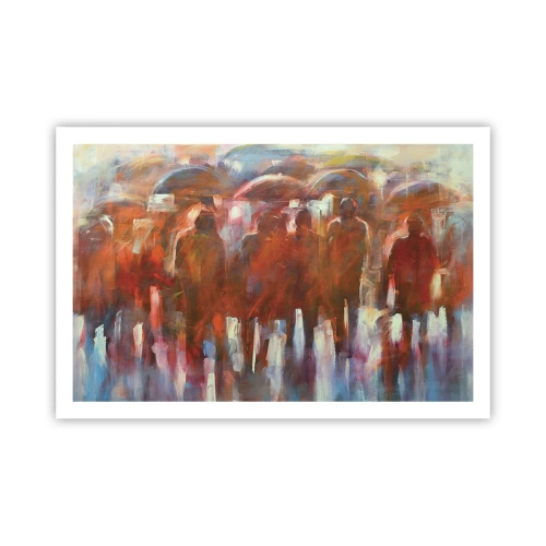 Plakat - Równi w deszczu i mgle - 91x61 cm