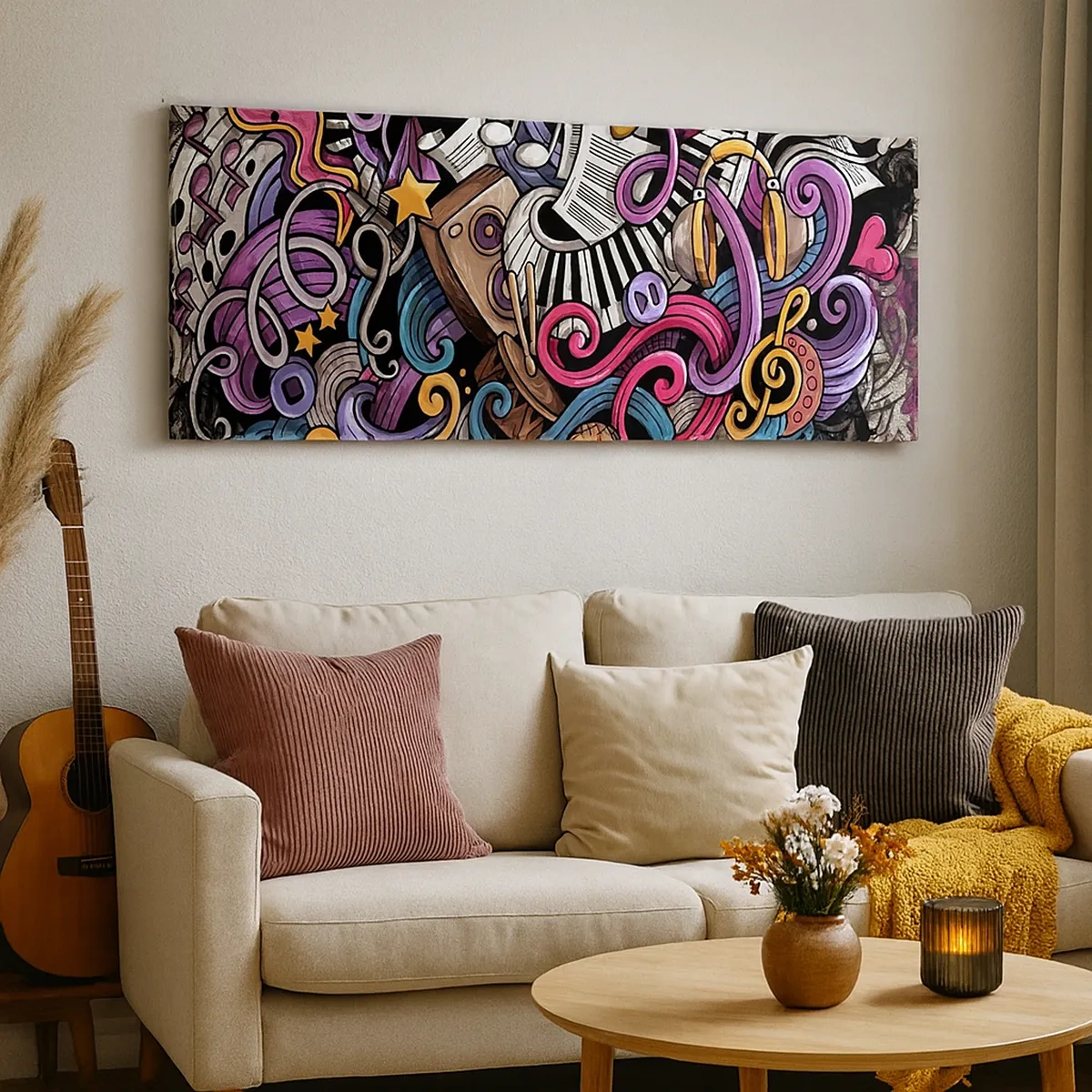 Obraz na płótnie - Skomplikowana melodia - 30x30 cm