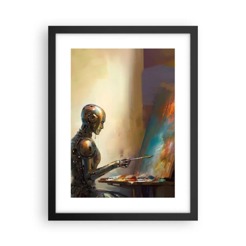Plakat w czarnej ramie - Sztuka przyszłości - 30x40 cm