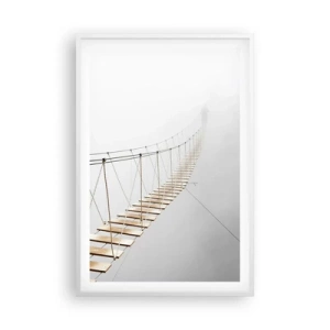 Plakat w białej ramie - Dokąd cię zaprowadzi? - 61x91 cm