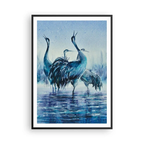 Plakat w czarnej ramie - Poranne spotkanie - 70x100 cm