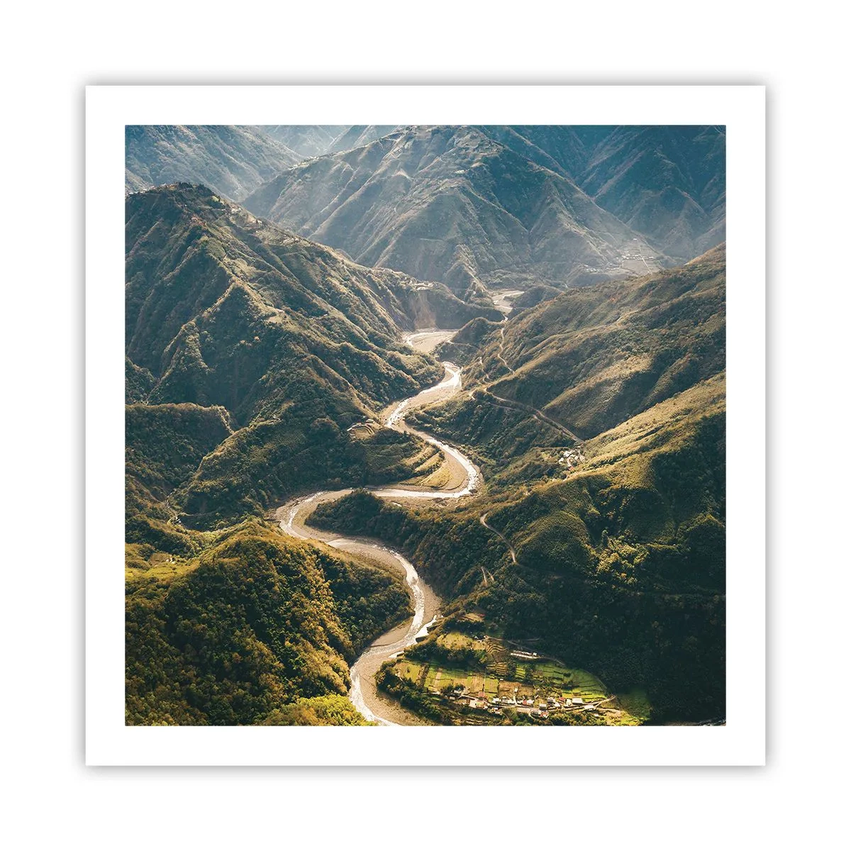 Plakat - Prosto z serca gór - 60x60 cm