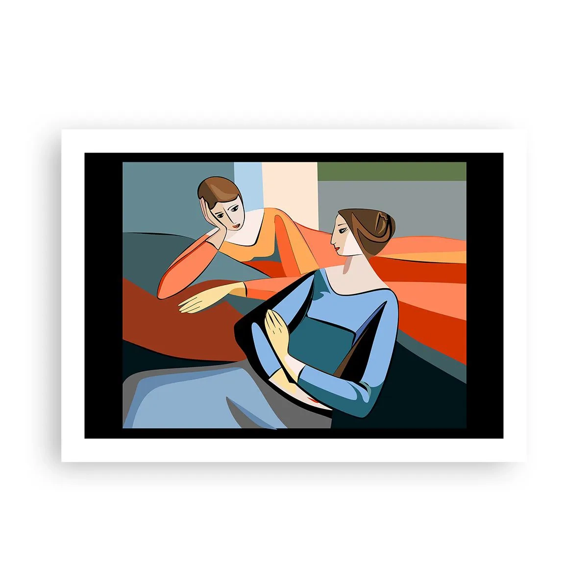 Plakat - Chwila zwierzeń - 70x50 cm