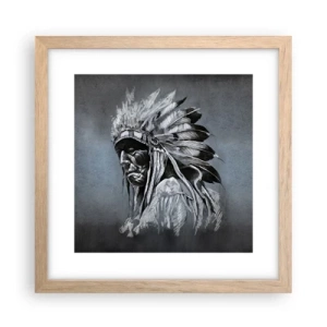 Plakat w ramie jasny dąb - Powrót do korzeni - 30x30 cm