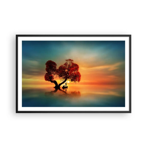 Plakat w czarnej ramie - Oddaleńcy i ciszyzna bezświata - 91x61 cm