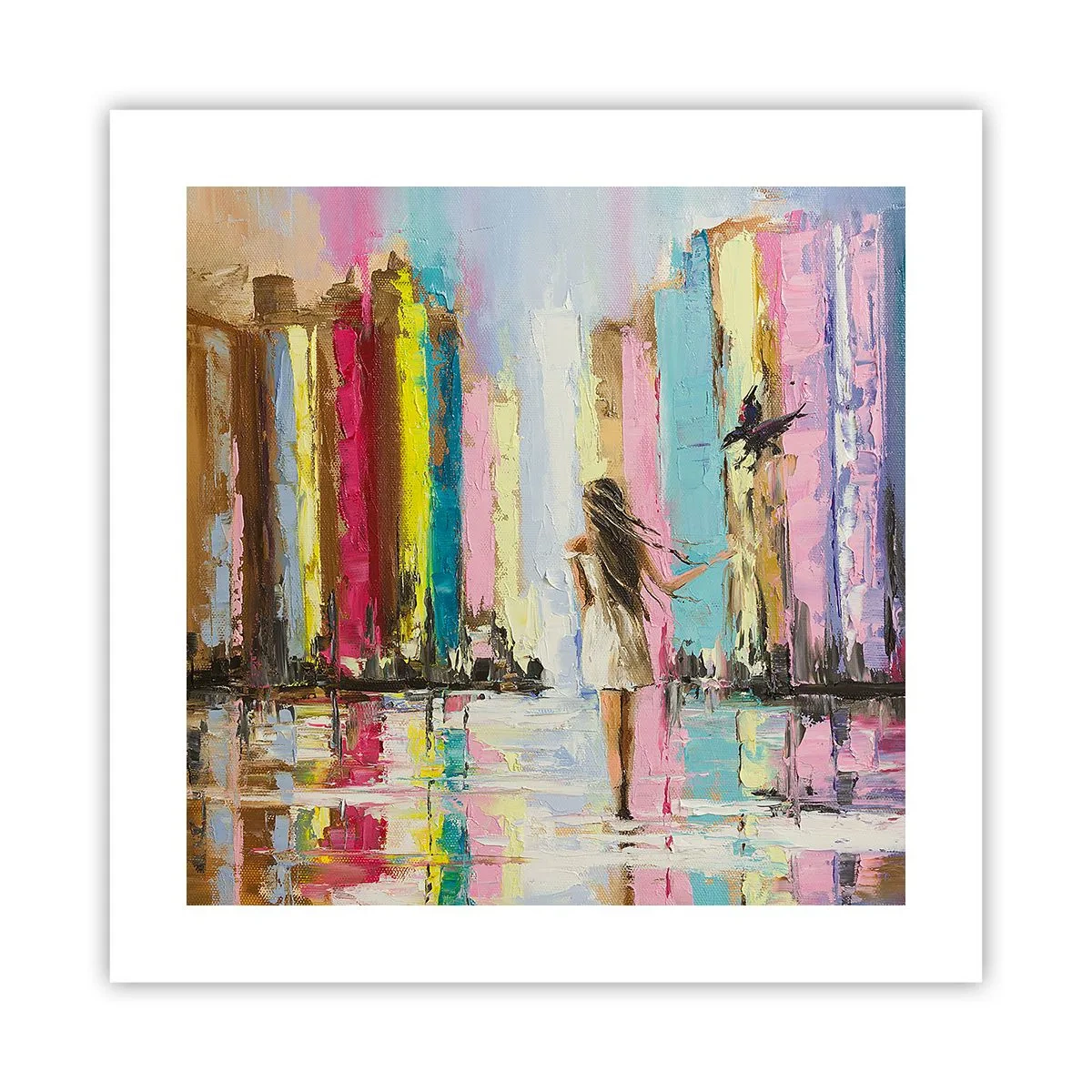 Plakat - Idż za mną - 40x40 cm