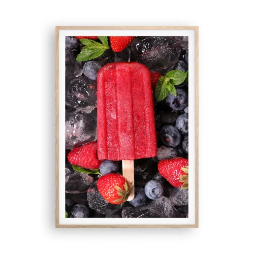 Plakat w ramie jasny dąb - Smak gorącego lata - 70x100 cm