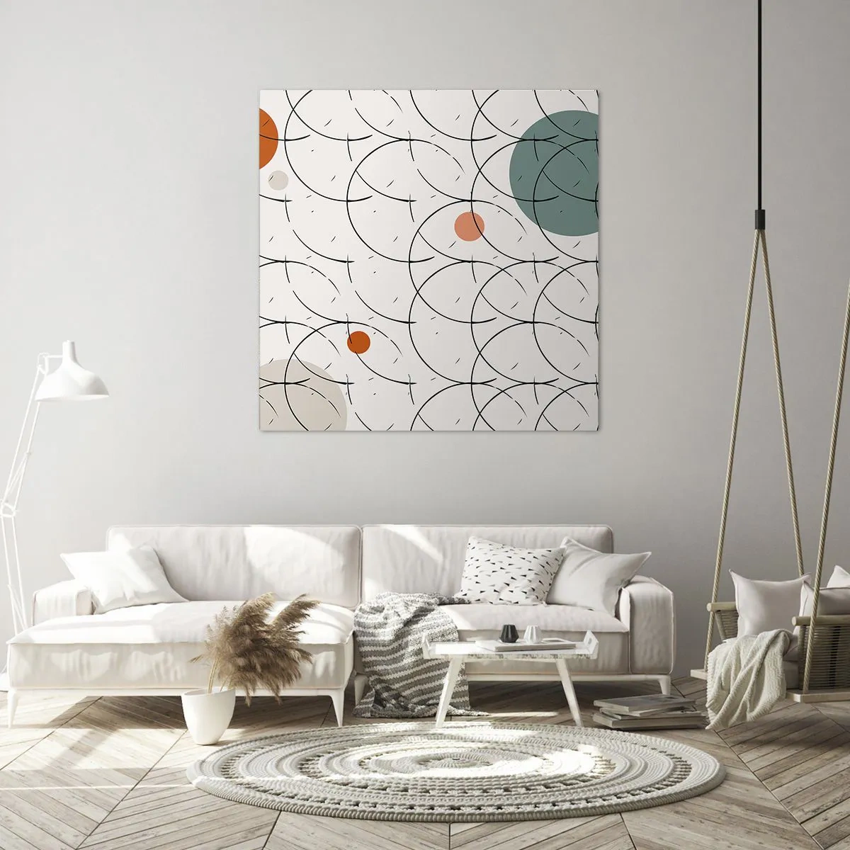 Obraz na płótnie - W pop-artowym duchu - 60x60 cm