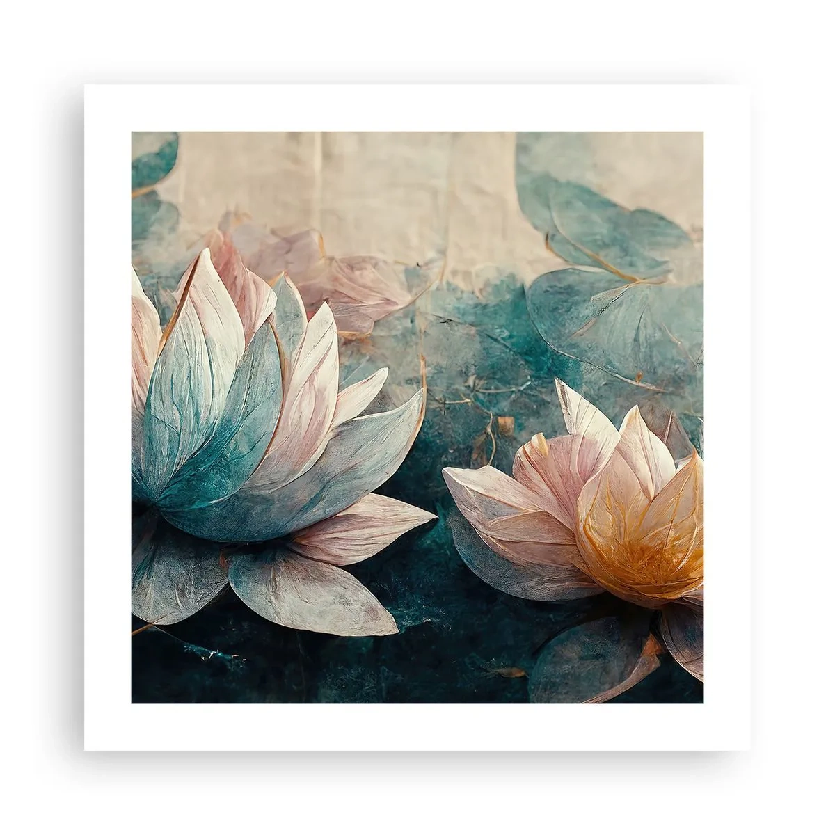 Plakat - Gwiazdy jeziora - 50x50 cm