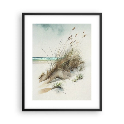 Plakat w czarnej ramie - Otulone piaskiem - 40x50 cm