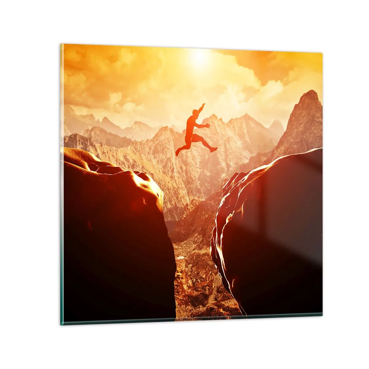 Obraz na szkle - Przekraczając granice - 30x30 cm