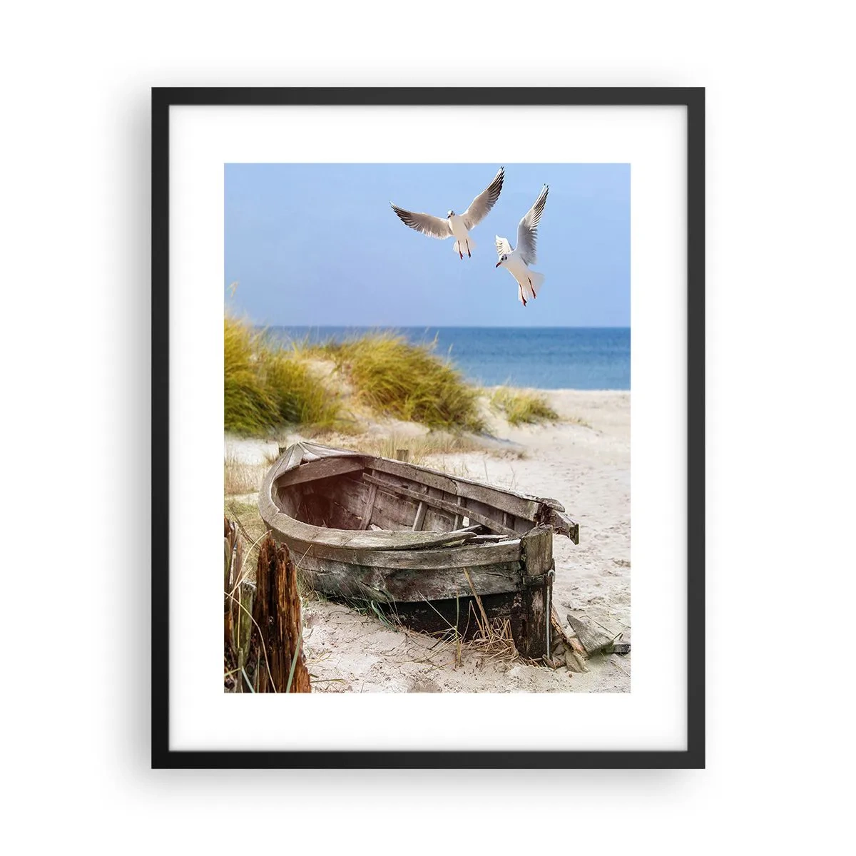 Plakat w czarnej ramie - Skąpane wiatrem - 40x50 cm