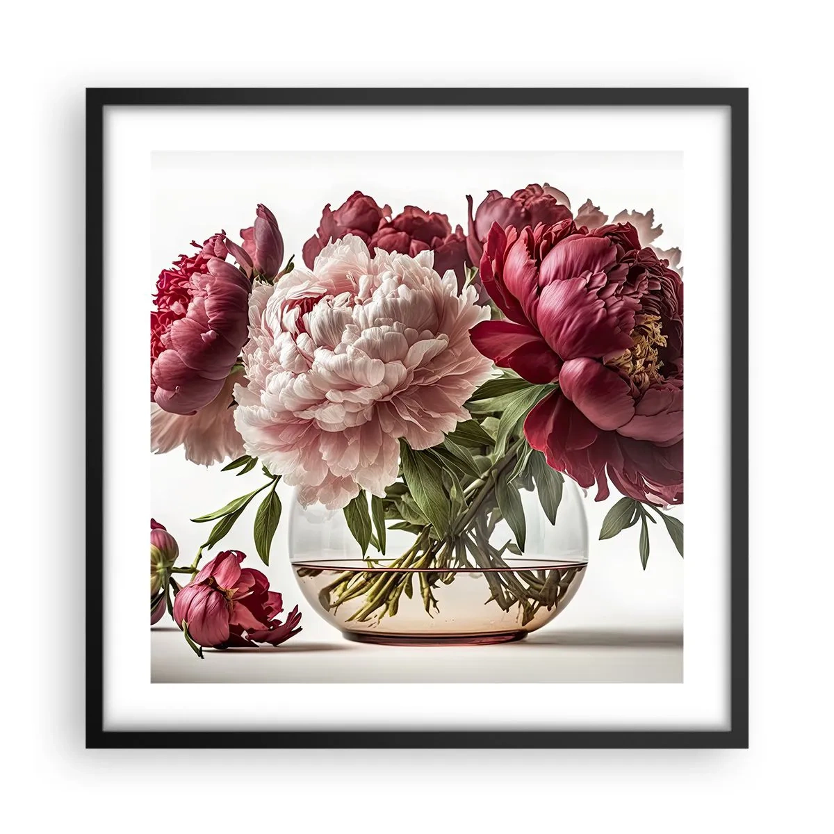 Plakat w czarnej ramie - W pełnym rozkwicie urody - 50x50 cm