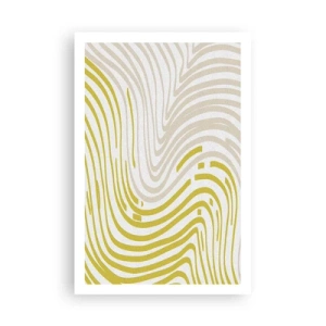 Plakat - Kompozycja z łagodnym ugięciem - 61x91 cm