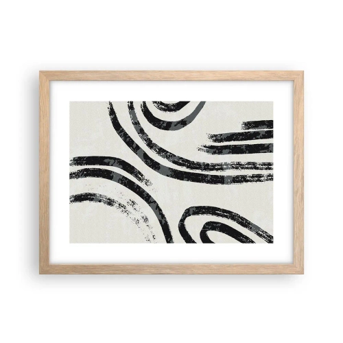 Plakat w ramie jasny dąb - W pół zatrzymany - 40x30 cm