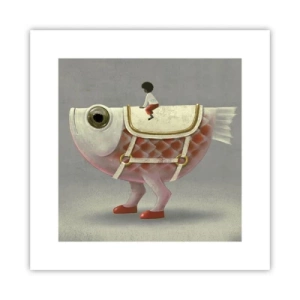 Plakat - Ryboński jeździec - 30x30 cm