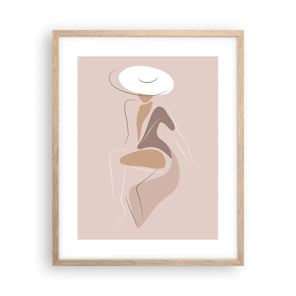 Plakat w ramie jasny dąb - Damą być - 40x50 cm