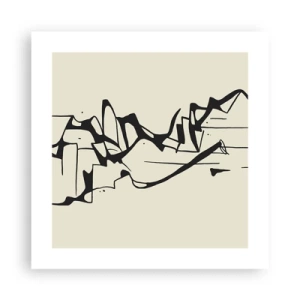 Plakat - Być może pejzaż - 40x40 cm