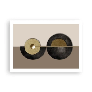 Plakat - Wariacje wokół koła - 70x50 cm