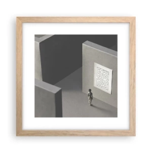 Plakat w ramie jasny dąb - Ale gdzie jestem? - 30x30 cm