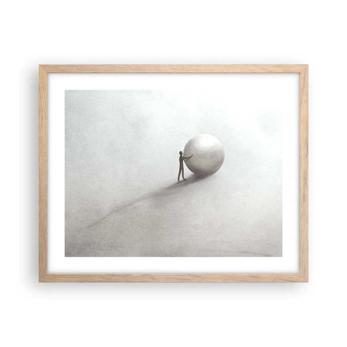 Plakat w ramie jasny dąb - Gra życia - 50x40 cm