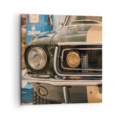 Obraz na płótnie - Spotkanie z legendą - 70x70 cm