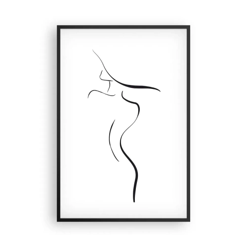 Plakat w czarnej ramie - Nieuchwytna jak fala - 61x91 cm