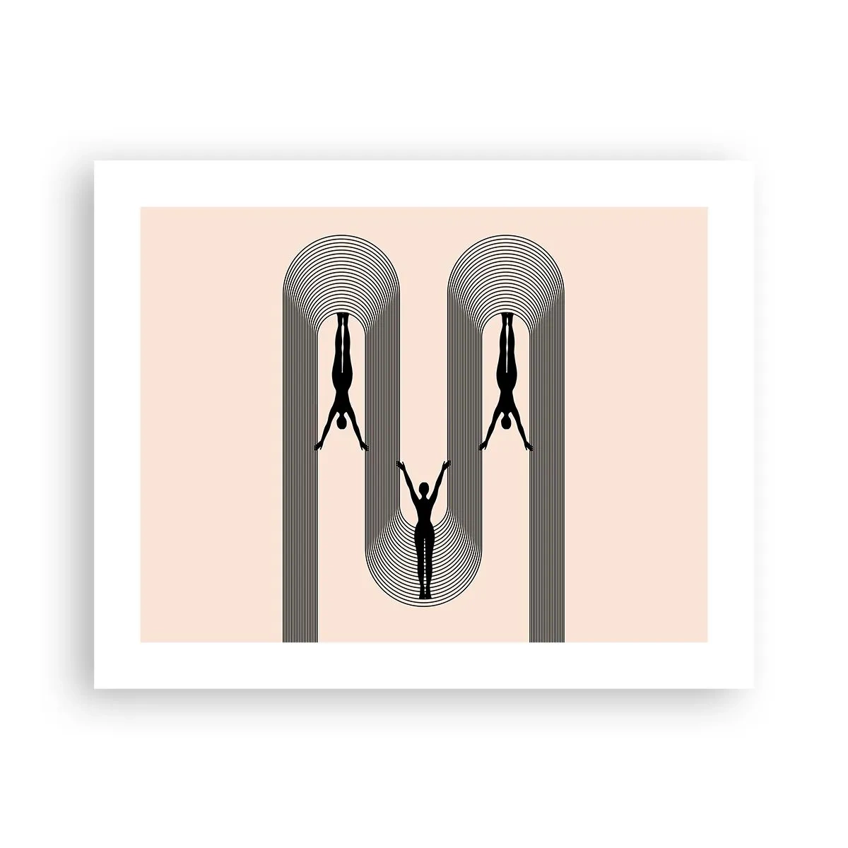 Plakat - Do góry nogami - 50x40 cm