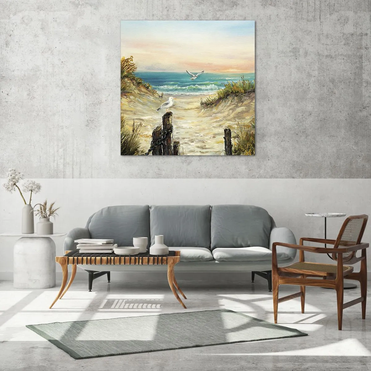 Obraz na szkle - Bezwietrzne zacisze - 30x30 cm