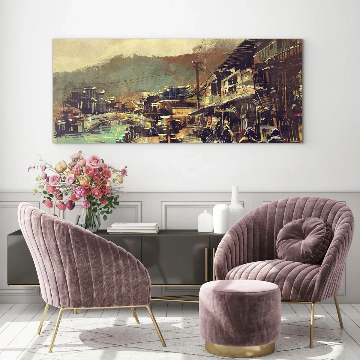 Obraz na szkle - Życie jako bogactwo szarości - 100x40 cm