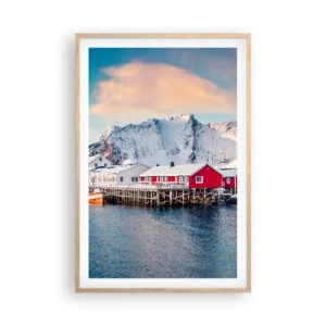 Plakat w ramie jasny dąb - Północne ustronie - 61x91 cm