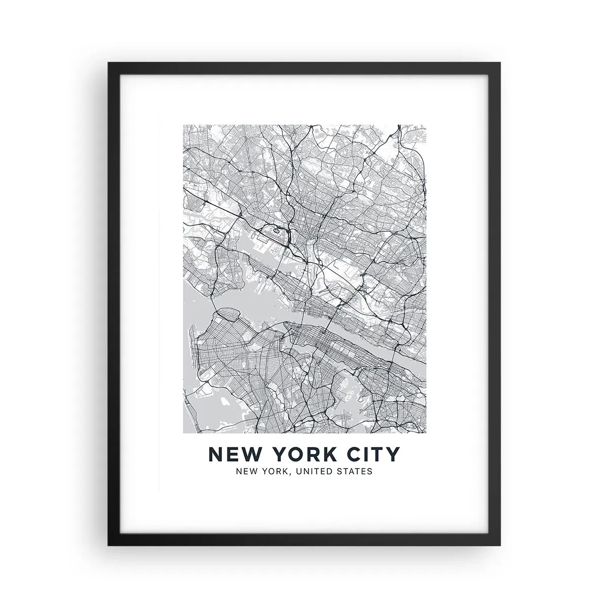 Plakat w czarnej ramie - Anatomia metropolii - 40x50 cm