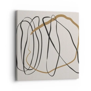 Obraz na płótnie - Kompozycja – taniec opętaniec - 40x40 cm