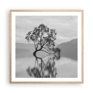 Plakat w ramie jasny dąb - Jest taki kraj - 60x60 cm