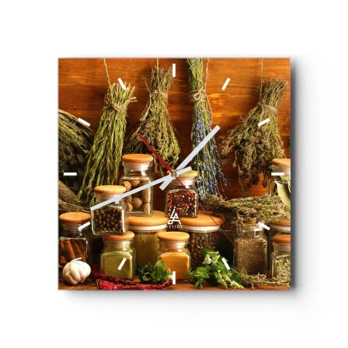 Zegar ścienny - Kuchenne czary - 40x40 cm