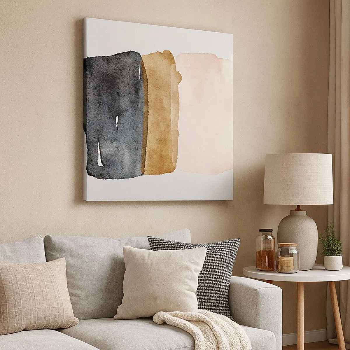 Obraz na płótnie - Kompozycja barw ziemi - 30x30 cm