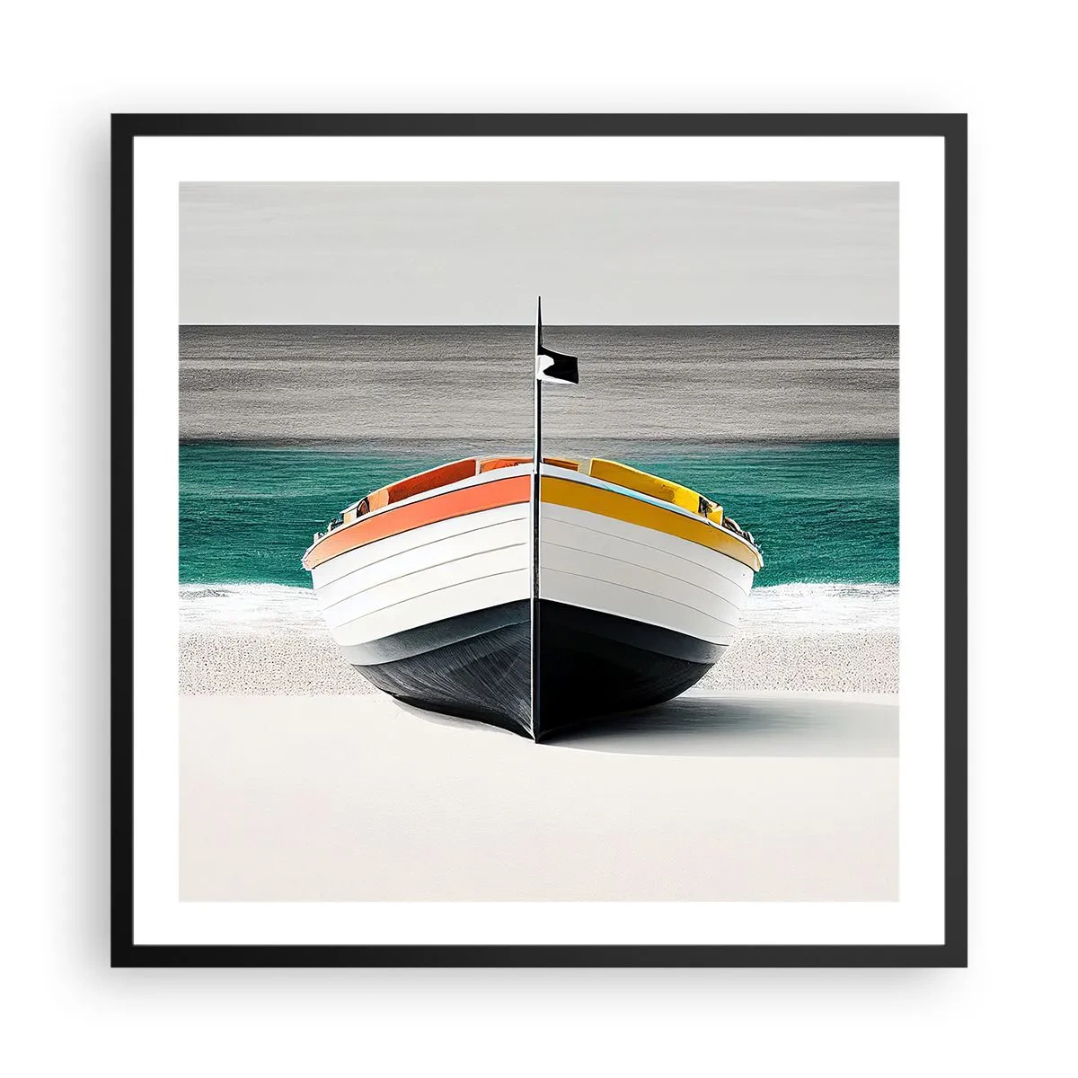 Plakat w czarnej ramie - Na swoim miejscu - 60x60 cm