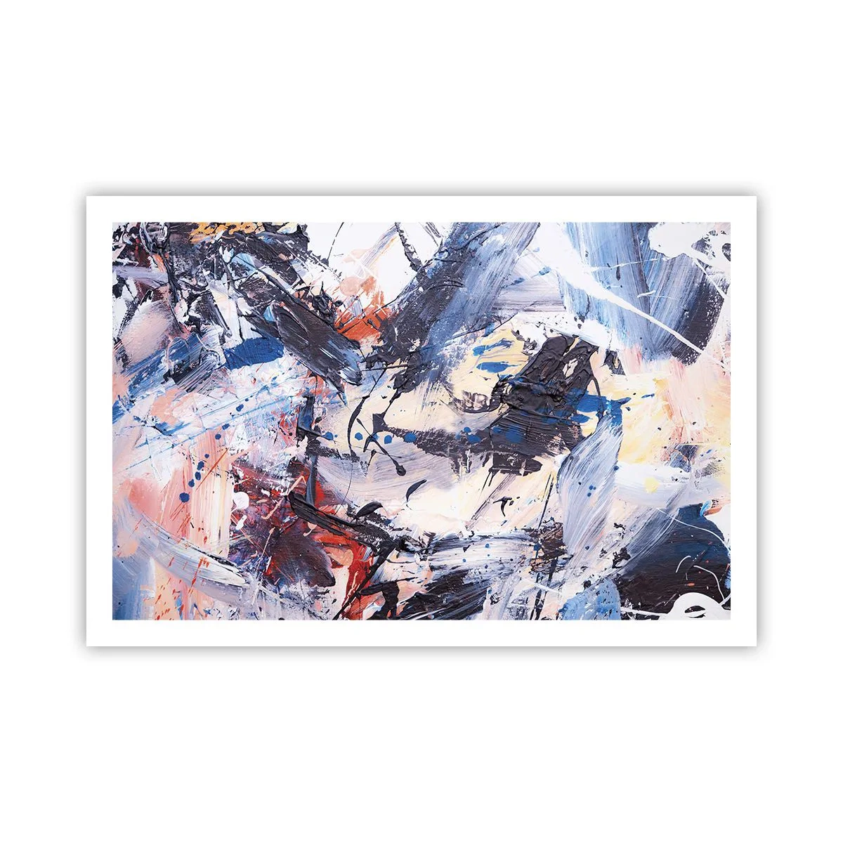 Plakat - Szalony taniec abstrakcji - 91x61 cm