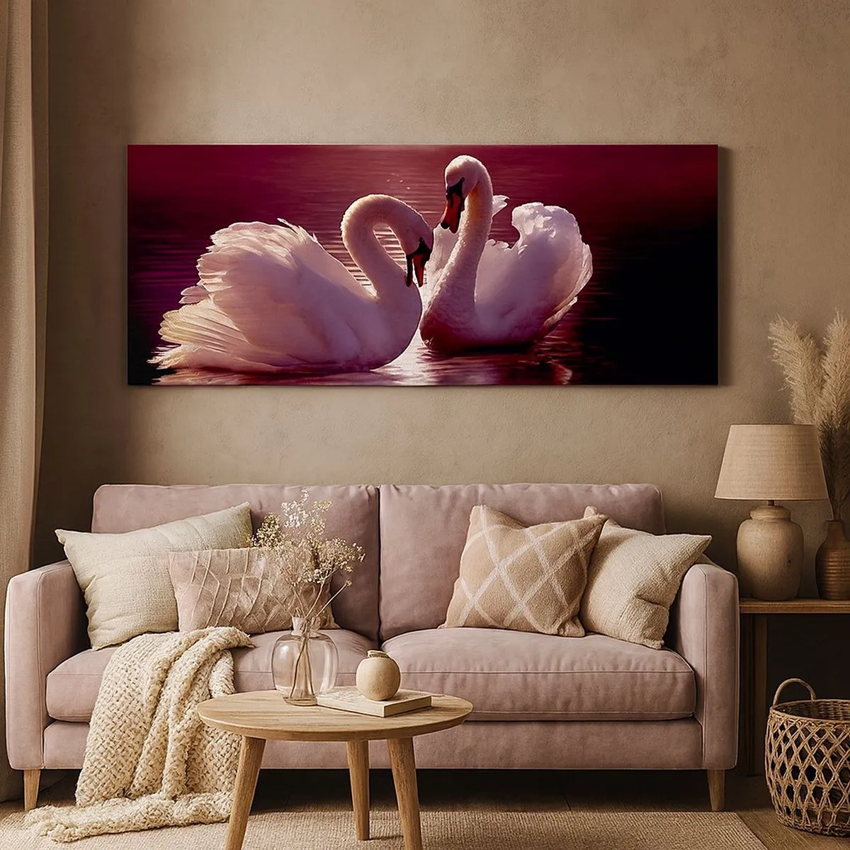 Obraz na płótnie - Aż śmierć nas nie rozłączy - 100x40 cm