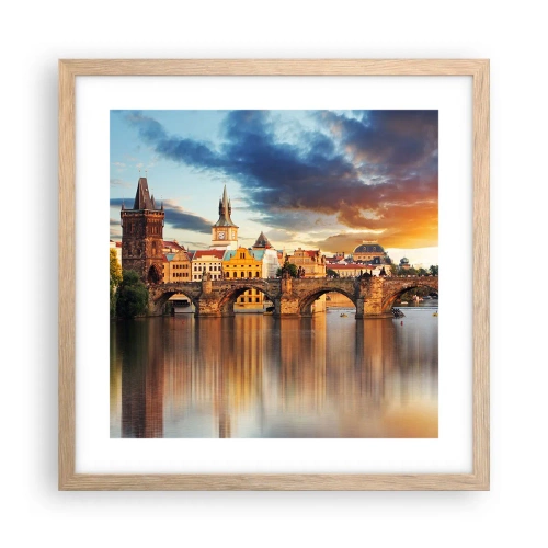 Plakat w ramie jasny dąb - Piękna od wieków - 40x40 cm