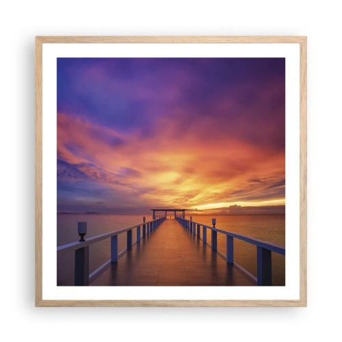 Plakat w ramie jasny dąb - Bez końca - 60x60 cm