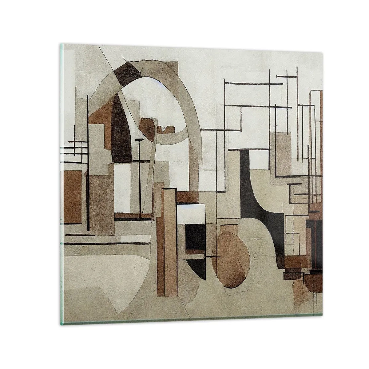 Obraz na szkle - Pejzaż miejski 2.0 - 40x40 cm