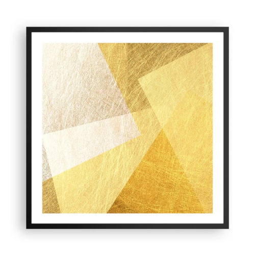Plakat w czarnej ramie - Pogoda geometrii - 60x60 cm