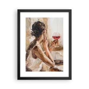 Plakat w czarnej ramie - Smak dobrej chwili - 30x40 cm