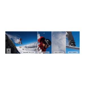 Fototapeta Próbka Samoprzylepna Deluxe Sticker - I stałeś się częścią przestrzeni - Krajobraz, Snowboard, Sport - 100x30 cm