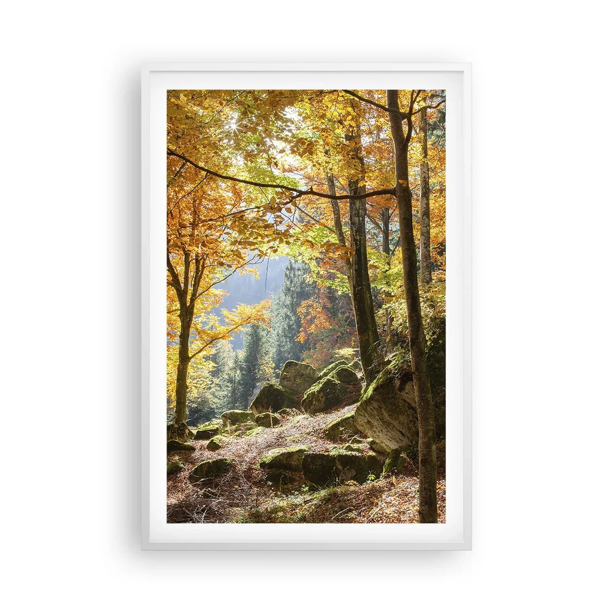 Plakat w białej ramie - Czas na odpoczynek - 61x91 cm