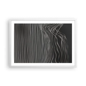 Plakat w białej ramie - Rytm i akcent - 70x50 cm