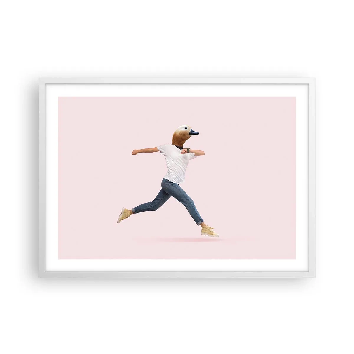 Plakat w białej ramie - Szczypta absurdu - 70x50 cm