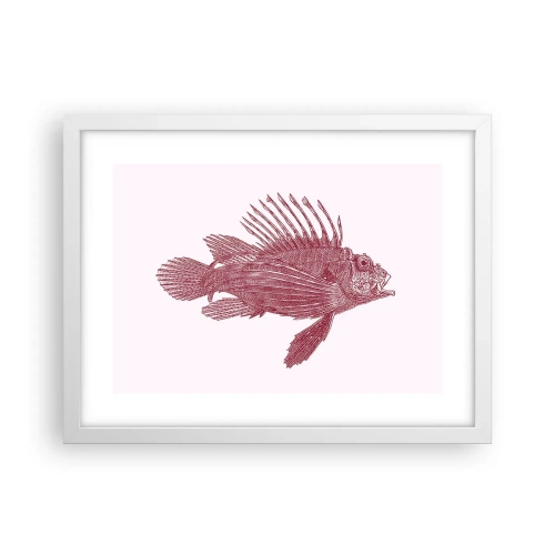 Plakat w białej ramie - Mieszkanka egzotycznych wód - 40x30 cm